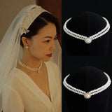 Pearl Necklace Earrings Ring Sets Wedding Jewelry Sets Bride Jewelry Set