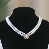 Pearl Necklace Earrings Ring Sets Wedding Jewelry Sets Bride Jewelry Set