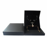 Pearl Necklace Gift Display Box Wedding Ring Earring Bracelet Jewelry Set