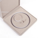 Pearl Necklace Gift Display Box Wedding Ring Earring Bracelet Jewelry Set