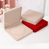 Pearl Necklace Gift Display Box Wedding Ring Earring Bracelet Jewelry Set