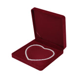 Pearl Necklace Gift Display Box Wedding Ring Earring Bracelet Jewelry Set