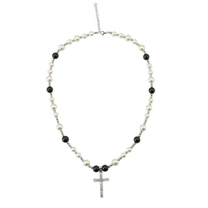 Layered Pearl Pendant Necklace Punk Pendant Necklace Gift for Girl