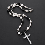 Layered Pearl Pendant Necklace Punk Pendant Necklace Gift for Girl