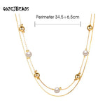Multilayer Pearl Necklace Women's Collarbone Chain