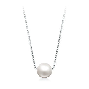 Pearl Necklace Pendant Fine Jewelry s925 Chain Pearls Sterling Silver