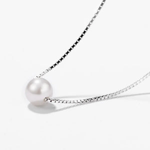 Pearl Necklace Pendant Fine Jewelry s925 Chain Pearls Sterling Silver