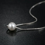 Pearl Necklace Pendant Fine Jewelry s925 Chain Pearls Sterling Silver
