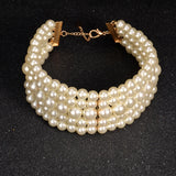 African Pearl Necklace & Pendant Layer Torques Set