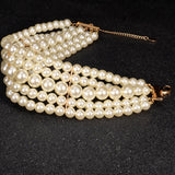 African Pearl Necklace & Pendant Layer Torques Set