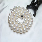 Freshwater Pearl Nearly Round Necklace 8-9mm