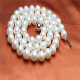 Freshwater Pearl Nearly Round Necklace 8-9mm