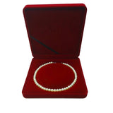 Velvet Jewelry Organizer Case Christmas Gift Box Necklace Holder 19*19Cm