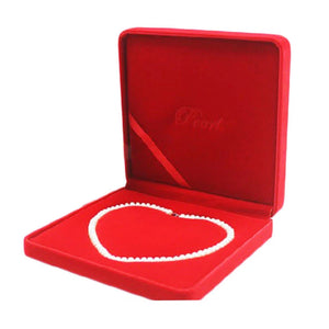 Velvet Jewelry Organizer Case Christmas Gift Box Necklace Holder 19*19Cm