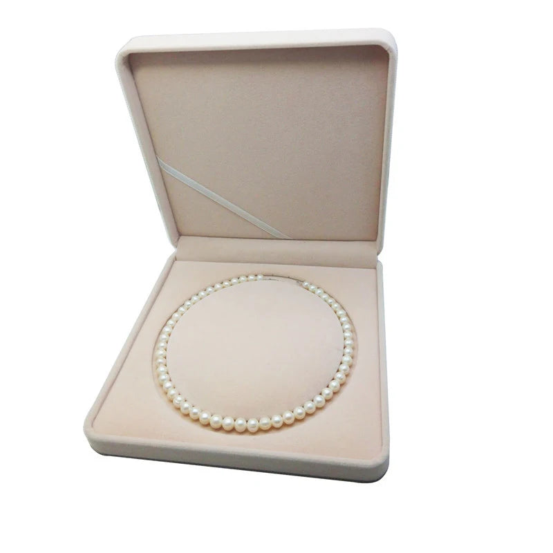 Velvet Jewelry Organizer Case Christmas Gift Box Necklace Holder 19*19Cm