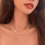 Women's Pearl Necklace Zinc Alloy 19.69 Inch