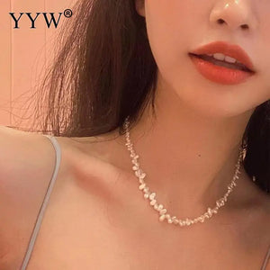 Women's Pearl Necklace Zinc Alloy 19.69 Inch