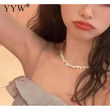 Women's Pearl Necklace Zinc Alloy 19.69 Inch
