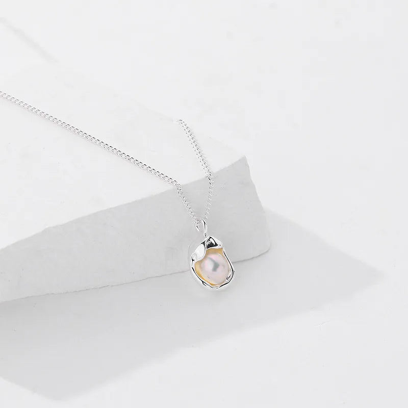 925 Silver Irregular Clavicle Chain Necklace