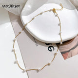 Women's Pearl Collarbone Chain Necklace