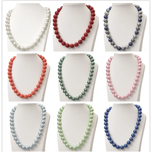 Simulated Pearl Chain Necklace Choker Wedding Bridal Jewelry Party Bijoux