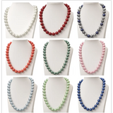 Simulated Pearl Chain Necklace Choker Wedding Bridal Jewelry Party Bijoux