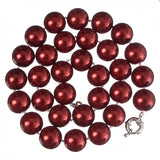 Simulated Pearl Chain Necklace Choker Wedding Bridal Jewelry Party Bijoux