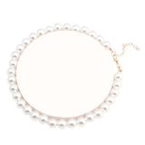 Pearl Bead Chain Necklace Jewelry for Man Women Party