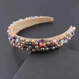 Baroque Rhinestone Pearl Headband Wedding Hair Accessories