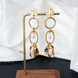 Freshwater Pearl Pendant Earrings Women Jewelry Accessories
