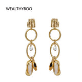 Freshwater Pearl Pendant Earrings Women Jewelry Accessories