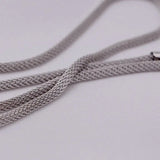 Pearl Pendant Necklace Freshwater Pearl Rope Necklace Silver Necklace