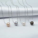 Freshwater Pearl Pendant Necklace 8-9mm Silver Gift