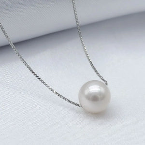 Freshwater Pearl Pendant Necklace 8-9mm Silver Gift