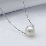 Freshwater Pearl Pendant Necklace 8-9mm Silver Gift