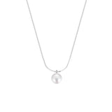 Pearl Pendant Necklace Women Clavicle Chain Choker S925 Silver Jewelry