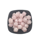 Pearl Pink Hexagon Silicone Bead 14mm for Keychain DIY Craft