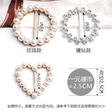 Pearl Rhinestone Adjustable Buckles for Women's Shirt Sweater