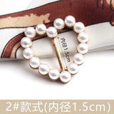 Pearl Rhinestone Adjustable Buckles for Women's Shirt Sweater