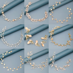 Pearl Rhinestone Flower Headband for Wedding Bridal Hair Accessories