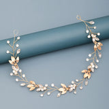 Pearl Rhinestone Flower Headband for Wedding Bridal Hair Accessories