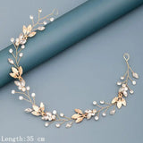 Pearl Rhinestone Flower Headband for Wedding Bridal Hair Accessories