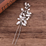 Pearl Rhinestone Hairpins Silver Bridal Hair Pins Wedding Accessories