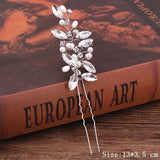 Pearl Rhinestone Hairpins Silver Bridal Hair Pins Wedding Accessories