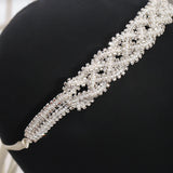 Pearl Rhinestone Headband Tiara Hairband Wedding Accessories
