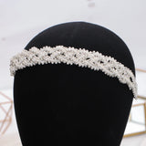 Pearl Rhinestone Headband Tiara Hairband Wedding Accessories