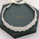 Pearl Rhinestone Headband Tiara Hairband Wedding Accessories
