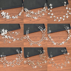 Pearl Rhinestone Headband Hair Accessories Wedding Hair Jewelry