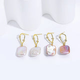 Baroque Freshwater Pearl Stud Earrings for Women Elegant Jewelry Gift