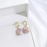 Baroque Freshwater Pearl Stud Earrings for Women Elegant Jewelry Gift